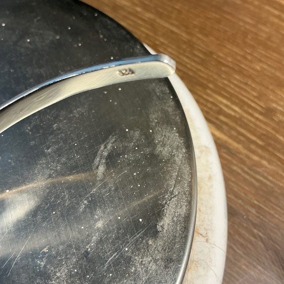 Vintage sterling silver Sodalite Pendant & Choker - Picture 12 of 12